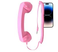 Ricevitore per telefono cellulare - Ricevitore telefonico con adattatore per rete fissa retrò per oggetti fotografici, luoghi di lavoro, decorazioni nostalgiche per la casa, feste a tema