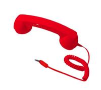 Ricevitore per telefono in stile retrò, in ABS, 21 x 7,9 x 6,9 cm, ricevitore con microfono, jack plug-in, ricevitore telefonico per riunioni, video, conferenze, chiamate