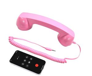 Ricevitore per telefono in stile retrò, ricevitore per telefono fisso, ricevitore per telefono retrò, decorazione nostalgica per il posto di lavoro, casa, decorazione nostalgica per feste a tema