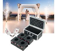 咚呱 Ricevitore Pirotecnico Freddo, Macchina per Fuochi D'Artificio con Fontana Fredda, Sistema di Controllo Remoto Wireless, Ricevitori 4/8, con Valigia + Telecomando 2 Pezzi,4pcs