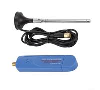 Ricevitore radio digitale, kit antenna a dipolo con sintonizzatore RTL2832U e R860 500 KHz-1,7 GHz con antenna per segnali DVB-T DAB FM (set completo)