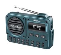 Ricevitore radio FM 5.0 compatibile con radio digitale portatile con display a LED U Disco TF Card Riproduzione MP3 Altoparlante per la casa