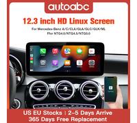 Ricevitore radio multimediale touch screen wireless Carplay/Android Auto da 12.3 '' per Mercedes Benz GLA CLA GLC GLK ML W205 W176 C117 NTG5.0 10.25 inch