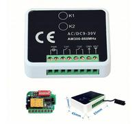 RICEVITORE RADIO RICEVENTE 2 CANALI 433MHZ SI ADATTA A APRIMATIC TR2 TR4 TM4 TR