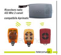 Ricevente radio ricevitore 433 Mhz 2 canali compatibile Dea System fix e rolling