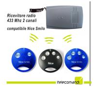 Ricevente radio ricevitore 433 Mhz 2 canali compatibile Dea System fix e rolling
