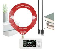 Ricevitore radio tascabile, piccola radio | Ricevitore radio a banda completa,Schermo IPS da 1,9 pollici, con antenna, Display HD, compatto per i viaggi all'aperto