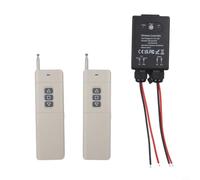 Ricevitore relè wireless RF resistente da 30 A, con telecomando per carichi ad alta potenza, controllo da parete resistente alle intemperie per irrigazione garage e cortile, sistema DC 12-80 V (B)