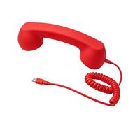 Ricevitore Retrò Cablato Con Controllo Chiamata E Regolazione Volume | Cornetta Cablata Retrò Con Presa Type C, Innesto Plug And Play Senza Configurazione, Per Chiamate Su Smartphone E Tablet