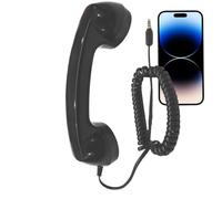 Ricevitore retrò per telefoni cellulari, ricevitore con maniglia fissa, ricevitore telefonico | per il posto di lavoro e la casa, decorazione nostalgica per feste a tema fotografia