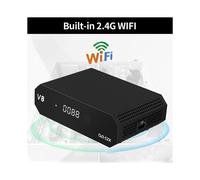Ricevitore Satellitare V8 DVB-S/S/S2X 1080P Full HD HEVC con WiFi 2.4G Integrato, BISS, Rollover Automatico, Decoder TV Digitale, Spina AU