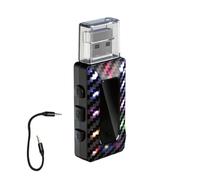Ricevitore senza fili per auto, ricevitore trasmettitore 5.3 - Trasmettitore FM 5.3 Ricevitore - Attrezzature per auto lettore musicale, ricevitore audio Plug & Play con cavo per il suono stereo
