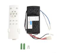 Ricevitore telecomando wireless per ventola e luce, regolazione a 6 velocità con salvataggio di memoria, trasmettitore RF grandangolare, spegnimento del timer e modalità antifurto, facile da