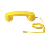 Ricevitore telefonico - Auricolare retrò con cavo a , allungamento da 3,3 piedi | Comodo auricolare cablato per videochiamate e riunioni Accessorio da scrivania ergonomico per ufficio in
