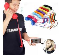 Ricevitore telefonico fisso retrò vintage - Classico stile POP compatibile con iPhone, iPad, iPod, Android e linea fissa.