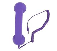 Ricevitore Telefonico per Cellulare, Ricevitore Telefonico retrò da 3,5 Mm Ricevitore per Telefono Cellulare Cablato Resistente Alle Radiazioni per Computer Smartphone (Viola)