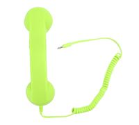 Ricevitore telefonico retrò con jack da 3,5 mm, ricevitore per cellulare cablato facile da usare con controllo del volume e pulsante di risposta a