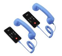 Ricevitore telefonico retrò per cellulare e AndroidFram, Ricevitore del telefono cellulare con microfono e commento, Cornetta telefonica vintage vecchia scuola per telefoni cellulari, Parametri per le