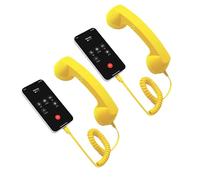 Ricevitore telefonico retrò per cellulare e AndroidFram, Ricevitore del telefono cellulare con microfono e commento, Cornetta telefonica vintage vecchia scuola per telefoni cellulari, Parametri per le