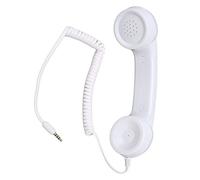 Ricevitore Telefonico retrò, Ricevitore Portatile Resistente Alle Radiazioni con Pulsante di Risposta One Touch, Spina da 3,5 Mm, Cavo a Spirale da 1 M per Genitori e Nonni