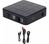 Ricevitore trasmettitore Bluetooth 5.0, adattatore wireless portatile da 3,5 mm 2 in 1 per computer, laptop, stereo, auricolare, smartphone, lettore MP3, CD