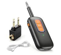 Ricevitore trasmettitore Bluetooth 5.4, adattatore wireless AUX Bluetooth 2 in 1, jack da 3,5 mm, trasmettitore HiFi Bluetooth per TV, PC, auto, aereo, altoparlanti, cuffie, stereo domestico, musica