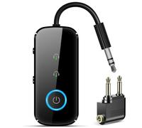 Ricevitore trasmettitore Bluetooth 5.4 Premium Pro, adattatore audio aeronautico, trasmettitore wireless per TV/viaggio aereo, compagnia aerea, palestra. Supporta fino a 2 AirPod/cuffie, ricevitore