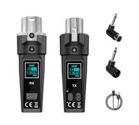 Ricevitore trasmettitore microfono, sistema microfonico UHF wireless per musicisti e mixer, funzionamento di frequenza 510 590 MHz con bassa distorsione (uno a uno)