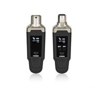 Ricevitore trasmettitore microfono wireless, ricaricabile, 1000 mAh, 48 V, sistema di microfono XLR per microfoni dinamici mixer audio