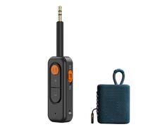 Ricevitore trasmettitore wireless | Adattatore a doppia modalità ABS con bassa latenza e segnale stabile | Supporta la funzione TX/RX simultanea per trasferimento audio senza soluzione di co