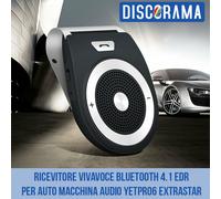 RICEVITORE VIVAVOCE BLUETOOTH 4.1 EDR PER AUTO MACCHINA AUDIO YETPRO6 EXTRASTAR