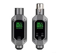 Ricevitore XLR Wireless Audio Mixer Latenza 3ms | Compatibile microfoni dinamici, corpo in metallo robusto, per trasmissione stabile, ideale per voci e strumenti