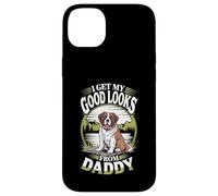 Ricevo il mio bell'aspetto da papà San Bernardo, cucciolo amante dei cani Custodia per iPhone 14 Plus