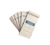 Ricevuta Parcheggio, Parking. Blocchetti in carta Copiativa, F.to 8x17 cm, 50 ricevute in duplice copia ogni blocco. (100)