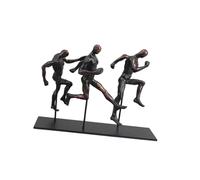 Rich Iron Arredamento per la camera Figure in esecuzione Scultura Statue sportive Opere d'arte realistiche di atletica leggera for interni Divertenti accessori da scrivania(Bronze S)