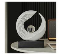 Rich Iron Arredamento per la camera Statue moderne della resina estratto scultura bianca onda oceano for la decorazione domestica Divertenti accessori da scrivania