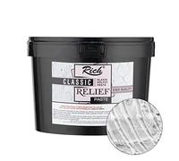 RICH Pasta strutturale fine 3,5 kg in secchio - bianco - Stucco / pasta modellante per le esigenze artistiche - Pasta modellante a grana fine - Ideale anche come spatola / stucco