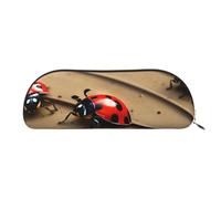 Rich&Rabbit Coccinella d'arte Tracce Stampa Versatile Zipper Sacchetti Cosmetici Piccoli Accessori Piccole Parti Borse di Stoccaggio, Oro, Taglia unica
