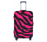 Rich&Rabbit Copertura protettiva per valigia, lavabile, da viaggio, con stampa leopardata e zebra, copertura decorativa per bagagli (45,7 - 81,3 cm), bianco, Large