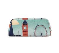 Rich&Rabbit I Love London, borsa da viaggio con cerniera, per cosmetici, cosmetici, borsa da viaggio per uso quotidiano, Argento, Taglia unica