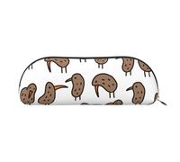 Rich&Rabbit Kiwi Birds Cute Print Versatile Zipper Pouch Cosmetici Piccoli Accessori Piccole Parti Borse di Immagazzinaggio, Argento, Taglia unica