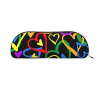 Rich&Rabbit Pride Rainbow Print Versatile Zipper Pouch Cosmetici Piccoli Accessori Piccole Parti Borse di Stoccaggio, Argento, Taglia unica