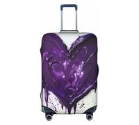 Rich&Rabbit Purples Love - Copertura protettiva per valigia, lavabile, da viaggio, decorativa, 45,7 - 81,3 cm, bianco, Small
