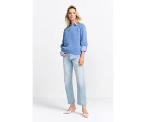 Rich & Royal Chunky Handknit Look Pullover Ocean Blue Taglia: M | Maglioni a maglia Outlet | Donna | Blu