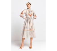 Rich & Royal Maxi Dress With Embroidery Organic Original Taglia: 34 | Abiti Midi Outlet | Donna | Bianco