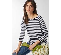 Rich & Royal Organic Heavy Jersey Longsleeve Striped Deep Blue Taglia: S | Maglie a manica lunga Outlet | Donna | Blu