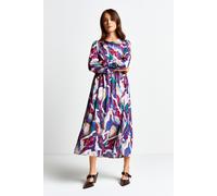 Rich & Royal Printed Maxi Dress Ruby Red Taglia: 36 | Abiti Midi Outlet | Donna | Rosso