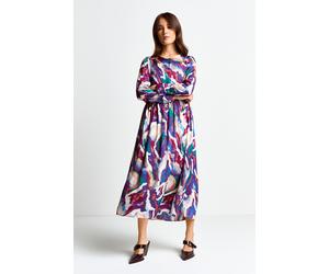 Rich & Royal Printed Maxi Dress Ruby Red Taglia: 36 | Abiti Midi Outlet | Donna | Rosso