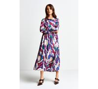 Rich & Royal Printed Maxi Dress Ruby Red Taglia: 38 | Abiti Midi Outlet | Donna | Rosso