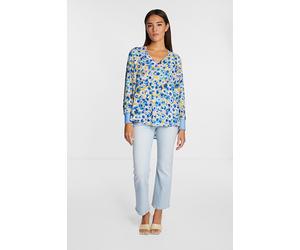 Rich & Royal Printed V-neck Blouse Arctic Blue Taglia: 38 | Magliette intime Outlet | Donna | Blu
